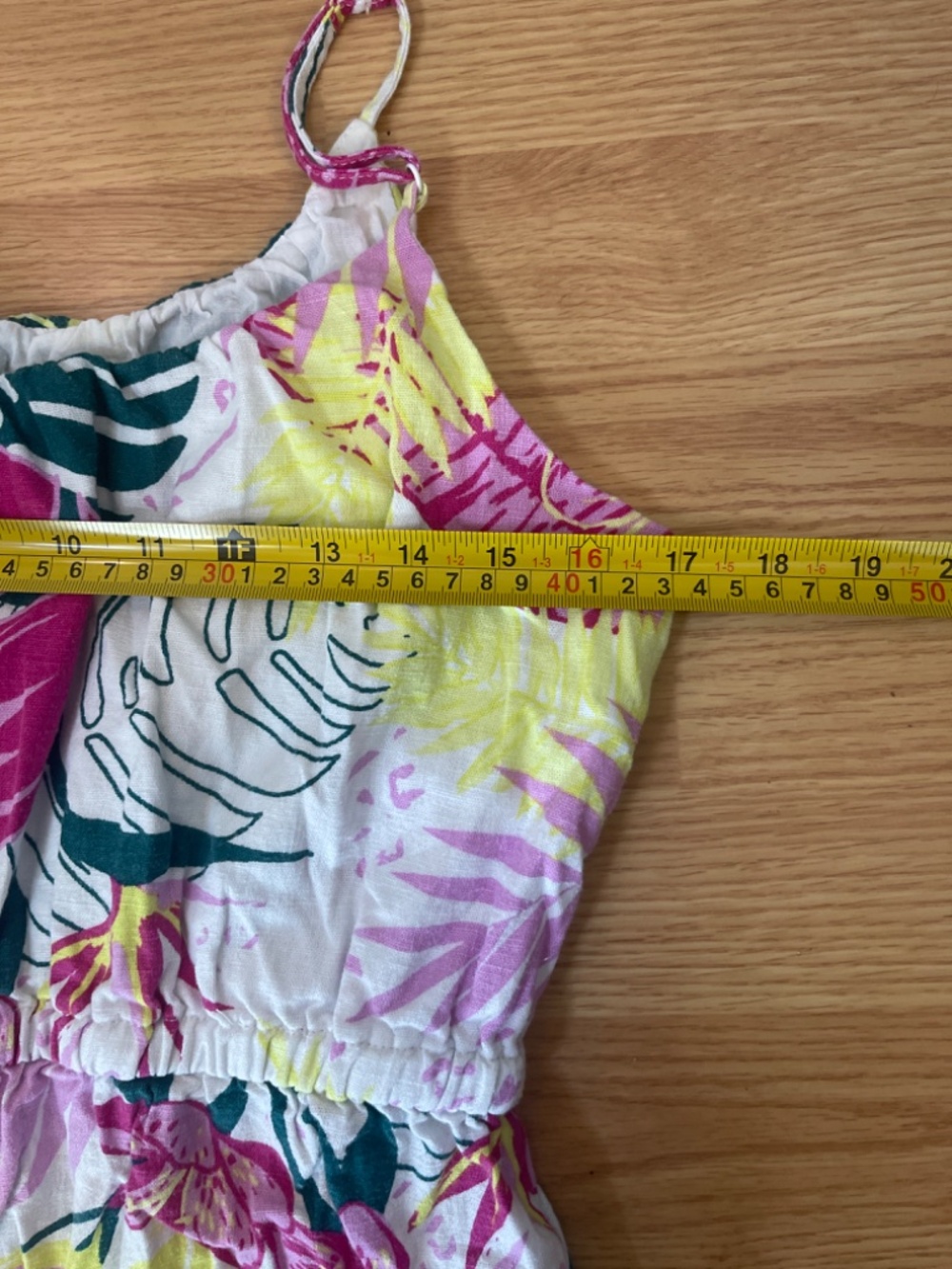 Nicole Miller Linen Blend Tropical Wide Leg Jumpsuit Overalls Size Medium - Picture 11 of 14